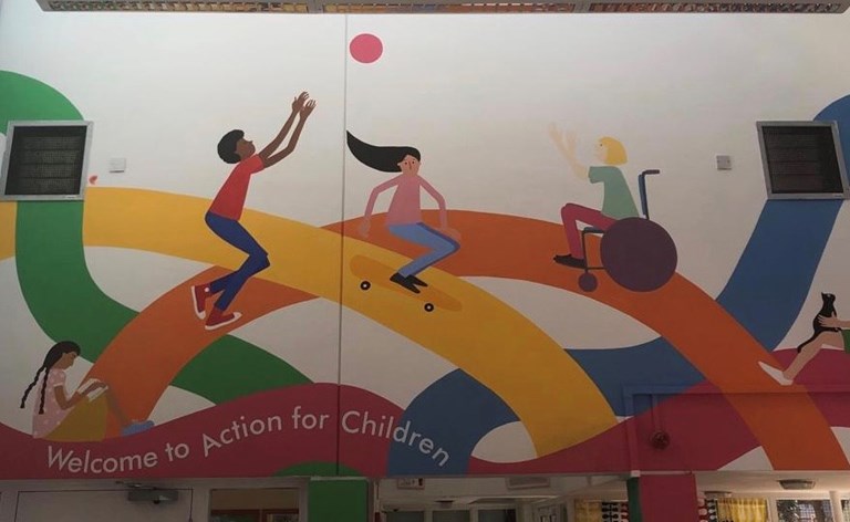 Welcome to Action for Children Mural 